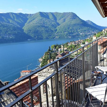 Romantic Home Stone With Amazing View Lake Of Como And Oleandra ลาโญ ภายนอก รูปภาพ