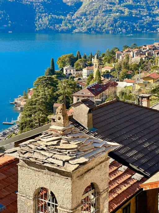 Romantic Home Stone With Amazing View Lake Of Como And Oleandra ลาโญ ภายนอก รูปภาพ